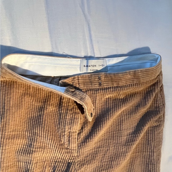 Babaton - Beige Corduroy Pants Size 2 - Picture 5 of 6